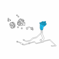 OEM 2004 Ford Thunderbird Reservoir Diagram - XW4Z-3E764-AA