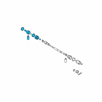 OEM 2008 Hyundai Elantra Joint Kit-Front Axle Differential Side Diagram - 49505-2HA31