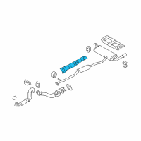 OEM Nissan Rogue INSULATOR-Heat, Front Floor Diagram - 74758-JM00A