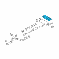 OEM 2009 Nissan Rogue INSULATOR-Heat, Trunk Floor Diagram - 74772-JM00A