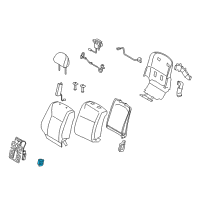 OEM 2015 Lexus LS460 Switch Assy, Power Seat Diagram - 84920-50310-A1