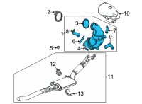 OEM 2022 Chevrolet Trailblazer Catalytic Converter Diagram - 12709243