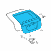 OEM 2007 Toyota Prius Lift Gate Diagram - 67005-47090
