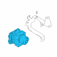 OEM 2004 Hyundai Santa Fe Brake Hydraulic Unit Assembly Diagram - 58900-26250