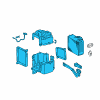 OEM Toyota Tundra Evaporator Assembly Diagram - 88510-0C020