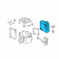 OEM 2000 Toyota Tundra Evaporator Core Diagram - 88501-0C010