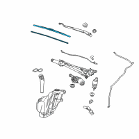 OEM 2020 Chevrolet Impala BLADE ASM-WSW Diagram - 84589112