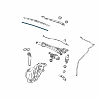 OEM 2018 Chevrolet Impala Wiper Blade Insert Diagram - 20980554