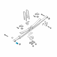 OEM Ford F-250 Super Duty Spring Front Bushing Diagram - HC3Z-5781-A