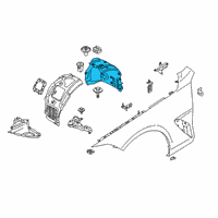 OEM 2020 BMW M850i xDrive Gran Coupe COVER, WHEELHOUSING, REAR, F Diagram - 51-71-7-423-771