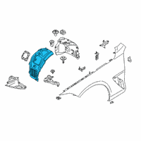 OEM 2022 BMW M8 Gran Coupe COVER, WHEELHOUSING, FR. SEC Diagram - 51-71-8-060-087