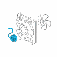 OEM 2012 Honda Civic Motor, Cooling Fan Diagram - 19030-RW0-A51