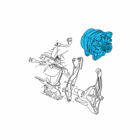 OEM 2002 Oldsmobile Silhouette GENERATOR Assembly *Mrkprnt1 Diagram - 10317648