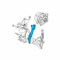 OEM Pontiac Grand Prix Bracket-Engine Lift Front Diagram - 10211791