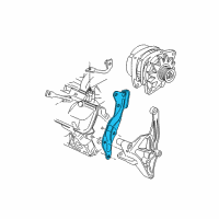 OEM Oldsmobile Silhouette Bracket-Engine Lift Front Diagram - 10211791