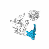 OEM 1997 Oldsmobile Silhouette Bracket-Generator Diagram - 24504181