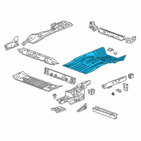 OEM 2022 GMC Terrain Rear Floor Pan Diagram - 84250859