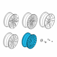 OEM 2014 BMW 550i Light Alloy Rim Diagram - 36-11-6-792-595