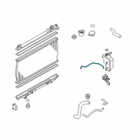 OEM 2010 Infiniti M35 Hose-Reserve Tank Diagram - 21741-EJ70A