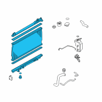 OEM Infiniti M35 Radiator Assembly Diagram - 21460-EG20A