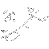 OEM 2022 Nissan Altima Mounting-Exhaust Diagram - 20651-6CA1B