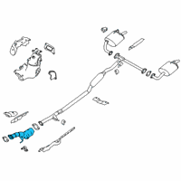 OEM Nissan Altima TUBE-EXHAUST, FRONT W/CATALYST CONVERTER Diagram - 200A0-6CC1B