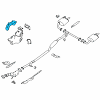 OEM Nissan Rogue Cover-Exhaust Manifold Diagram - 16590-6CE0A