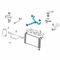 OEM GMC Lower Hose Diagram - 22884203