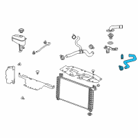 OEM 2013 Chevrolet Silverado 1500 Upper Hose Diagram - 22827729