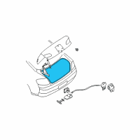 OEM 2005 Infiniti G35 WEATHERSTRIP-Trunk Lid Diagram - 84830-AL510