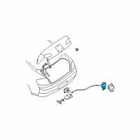 OEM Infiniti G35 Trunk Lid Lock Assembly Diagram - 84630-AL500