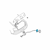 OEM Infiniti Trunk Lid Lock Assembly Diagram - 84630-AL500