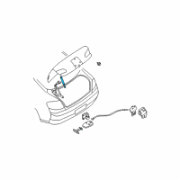 OEM Infiniti G35 Stay Assembly-Trunk Lid Diagram - 84430-AL521