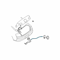 OEM 2004 Infiniti G35 Wire-Trunk Lid Diagram - 84692-CR900