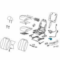 OEM Pontiac G6 Bezel Asm-Driver Seat Heater Switch *Ebony Diagram - 20916102