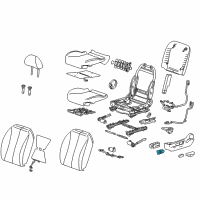 OEM Pontiac Switch Asm-Driver Seat & Passenger Seat Lumbar Control Diagram - 20824523