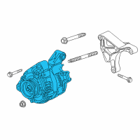 OEM 2013 Cadillac CTS Alternator Diagram - 23480515