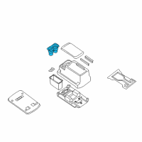 OEM 2015 Nissan Armada Insert-Cup Holder Diagram - 96975-9GE0E