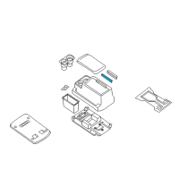 OEM Nissan Armada Cover-Console Diagram - 96909-ZQ00A