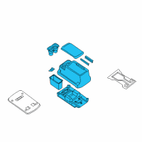 OEM 2006 Nissan Armada Console Box-Center Diagram - 96950-ZC060