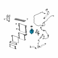 OEM 2020 Jeep Wrangler Bottle-COOLANT Recovery Diagram - 68364312AC