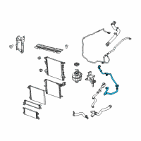 OEM 2022 Jeep Wrangler HOSE/TUBE-Heater Return Diagram - 68280783AE