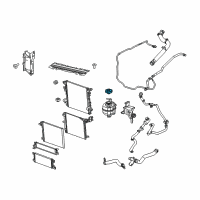 OEM Jeep Coolant Recovery Bottle Cap Diagram - 68388115AB