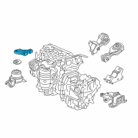 OEM 2018 Honda HR-V Bracket, Eng Side Mounting Diagram - 50620-T7W-003
