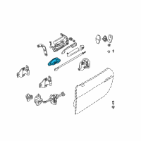 OEM BMW Inner Right Door Handle Diagram - 51-41-8-268-010