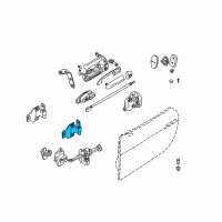 OEM 2002 BMW Z8 Door Hinge, Top Left Diagram - 41-51-7-012-877
