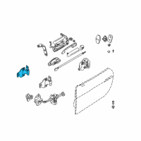 OEM BMW Z8 Door Hinge, Bottom Left Diagram - 41-51-7-012-879