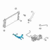 OEM 2014 Ford F-150 Lower Hose Diagram - BL3Z-8286-C