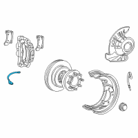 OEM 2001 Ford F-250 Super Duty Front Speed Sensor Diagram - F81Z-2C204-BB