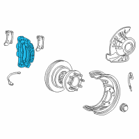 OEM 2009 Ford F-350 Super Duty Caliper Diagram - AC3Z-2B120-A